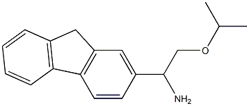 1-(9H-fluoren-2-yl)-2-(propan-2-yloxy)ethan-1-amine Struktur