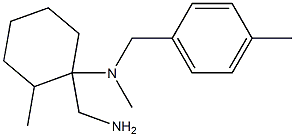 1-(aminomethyl)-N,2-dimethyl-N-[(4-methylphenyl)methyl]cyclohexan-1-amine Struktur