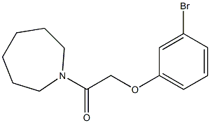 1-(azepan-1-yl)-2-(3-bromophenoxy)ethan-1-one Struktur