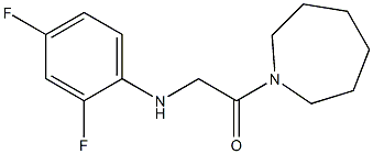 1-(azepan-1-yl)-2-[(2,4-difluorophenyl)amino]ethan-1-one Struktur