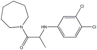 1-(azepan-1-yl)-2-[(3,4-dichlorophenyl)amino]propan-1-one Struktur