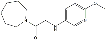 1-(azepan-1-yl)-2-[(6-methoxypyridin-3-yl)amino]ethan-1-one Struktur