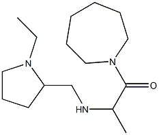 1-(azepan-1-yl)-2-{[(1-ethylpyrrolidin-2-yl)methyl]amino}propan-1-one Struktur