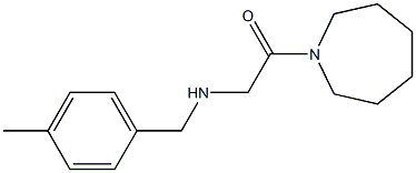 1-(azepan-1-yl)-2-{[(4-methylphenyl)methyl]amino}ethan-1-one Struktur