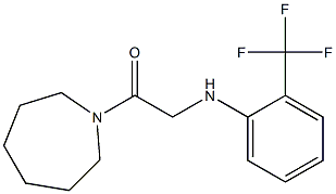 1-(azepan-1-yl)-2-{[2-(trifluoromethyl)phenyl]amino}ethan-1-one Struktur