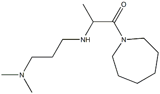 1-(azepan-1-yl)-2-{[3-(dimethylamino)propyl]amino}propan-1-one Struktur