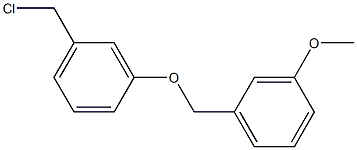 1-(chloromethyl)-3-[(3-methoxyphenyl)methoxy]benzene Struktur