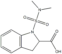 1-(dimethylsulfamoyl)-2,3-dihydro-1H-indole-2-carboxylic acid Struktur