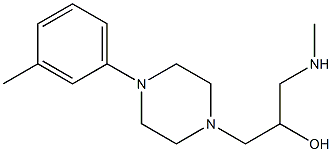 1-(methylamino)-3-[4-(3-methylphenyl)piperazin-1-yl]propan-2-ol Struktur