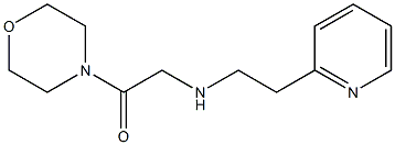 1-(morpholin-4-yl)-2-{[2-(pyridin-2-yl)ethyl]amino}ethan-1-one Struktur