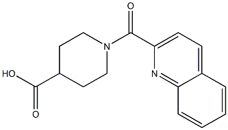 1-(quinolin-2-ylcarbonyl)piperidine-4-carboxylic acid Struktur