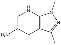 1,3-dimethyl-1H,4H,5H,6H,7H-pyrazolo[3,4-b]pyridin-5-amine Struktur