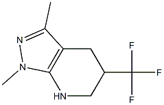 1,3-dimethyl-5-(trifluoromethyl)-1H,4H,5H,6H,7H-pyrazolo[3,4-b]pyridine Struktur