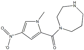 1-[(1-methyl-4-nitro-1H-pyrrol-2-yl)carbonyl]-1,4-diazepane Struktur