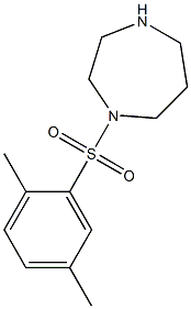 1-[(2,5-dimethylbenzene)sulfonyl]-1,4-diazepane Struktur