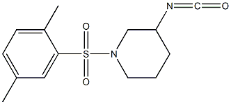 1-[(2,5-dimethylbenzene)sulfonyl]-3-isocyanatopiperidine Struktur