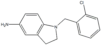 1-[(2-chlorophenyl)methyl]-2,3-dihydro-1H-indol-5-amine Struktur