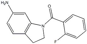 1-[(2-fluorophenyl)carbonyl]-2,3-dihydro-1H-indol-6-amine Struktur