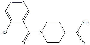 1-[(2-hydroxyphenyl)carbonyl]piperidine-4-carboxamide Struktur