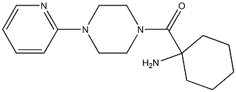 1-[(4-pyridin-2-ylpiperazin-1-yl)carbonyl]cyclohexanamine Struktur