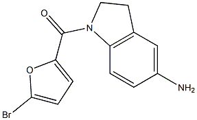 1-[(5-bromofuran-2-yl)carbonyl]-2,3-dihydro-1H-indol-5-amine Struktur