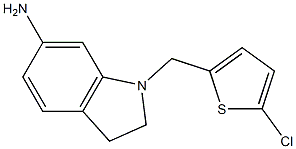 1-[(5-chlorothiophen-2-yl)methyl]-2,3-dihydro-1H-indol-6-amine Struktur