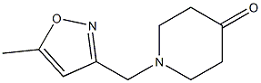 1-[(5-methyl-1,2-oxazol-3-yl)methyl]piperidin-4-one Struktur