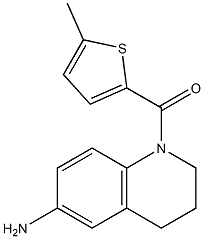 1-[(5-methylthiophen-2-yl)carbonyl]-1,2,3,4-tetrahydroquinolin-6-amine Struktur