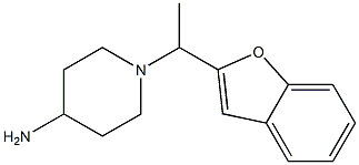 1-[1-(1-benzofuran-2-yl)ethyl]piperidin-4-amine Struktur