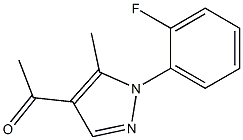 1-[1-(2-fluorophenyl)-5-methyl-1H-pyrazol-4-yl]ethan-1-one Struktur