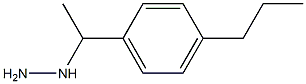 1-[1-(4-propylphenyl)ethyl]hydrazine Struktur