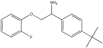 1-[1-amino-2-(2-fluorophenoxy)ethyl]-4-tert-butylbenzene Struktur