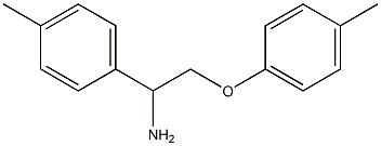 1-[1-amino-2-(4-methylphenoxy)ethyl]-4-methylbenzene Struktur