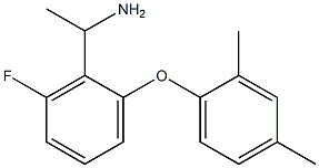 1-[2-(2,4-dimethylphenoxy)-6-fluorophenyl]ethan-1-amine Struktur