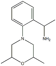 1-[2-(2,6-dimethylmorpholin-4-yl)phenyl]ethan-1-amine Struktur