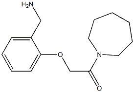 1-[2-(2-azepan-1-yl-2-oxoethoxy)phenyl]methanamine Struktur