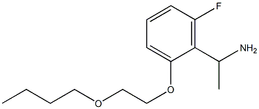 1-[2-(2-butoxyethoxy)-6-fluorophenyl]ethan-1-amine Struktur