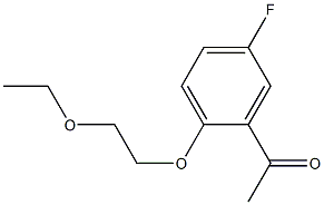 1-[2-(2-ethoxyethoxy)-5-fluorophenyl]ethan-1-one Struktur