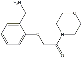 1-[2-(2-morpholin-4-yl-2-oxoethoxy)phenyl]methanamine Struktur