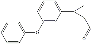 1-[2-(3-phenoxyphenyl)cyclopropyl]ethan-1-one Struktur