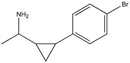 1-[2-(4-bromophenyl)cyclopropyl]ethan-1-amine Struktur