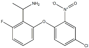 1-[2-(4-chloro-2-nitrophenoxy)-6-fluorophenyl]ethan-1-amine Struktur