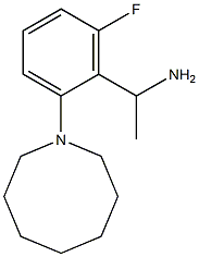 1-[2-(azocan-1-yl)-6-fluorophenyl]ethan-1-amine Struktur