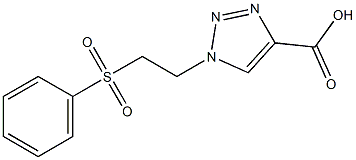 1-[2-(benzenesulfonyl)ethyl]-1H-1,2,3-triazole-4-carboxylic acid Struktur