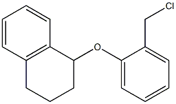 1-[2-(chloromethyl)phenoxy]-1,2,3,4-tetrahydronaphthalene Struktur