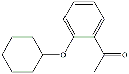 1-[2-(cyclohexyloxy)phenyl]ethan-1-one Struktur