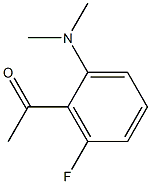 1-[2-(dimethylamino)-6-fluorophenyl]ethan-1-one Struktur