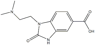 1-[2-(dimethylamino)ethyl]-2-oxo-2,3-dihydro-1H-1,3-benzodiazole-5-carboxylic acid Struktur