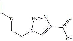 1-[2-(ethylsulfanyl)ethyl]-1H-1,2,3-triazole-4-carboxylic acid Struktur