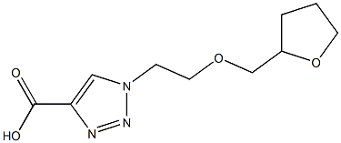 1-[2-(oxolan-2-ylmethoxy)ethyl]-1H-1,2,3-triazole-4-carboxylic acid Struktur